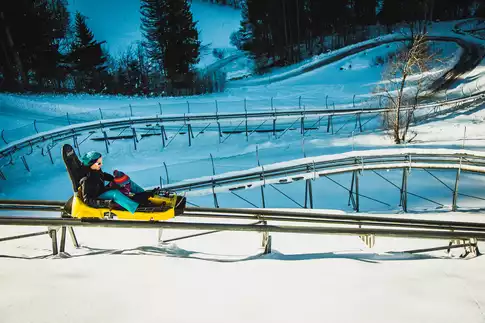 Alpine Coaster Golm 2 600 m of safe tobogganing fun